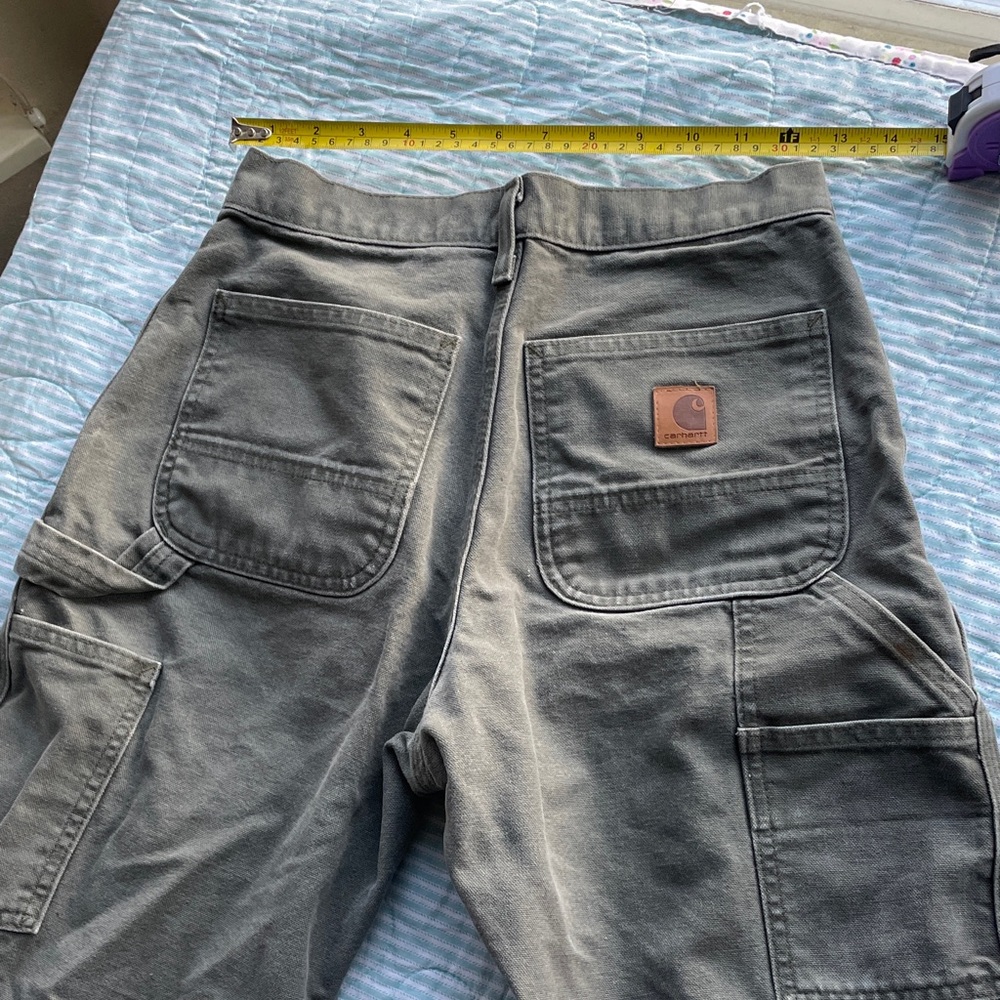 Women’s Green Carhartt Carpenter Pants 28 x 30
